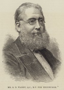 Mr S D Waddy, QC, MP för Edinburgh (gravyr) av English School