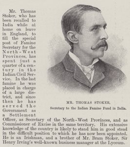 Thomas Stoker, sekreterare för Indian Famine Fund i Indien av English School