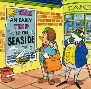 Herr Padda överväger en semester vid havet av English School