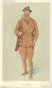 Mr Walter Winans, Tracks and triggers, 9 juni 1909, Vanity Fair-tecknad film av English School