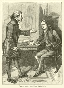 Mr Wesley och Mr Causton (gravyr) av English School