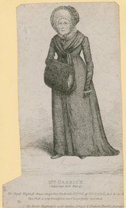 Mrs Garrick (Eva Marie Veigel), tagen i september 1820 av English School