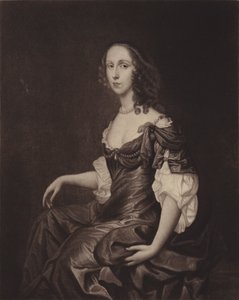 Mrs Ireton (Bridget Cromwell), Oliver Cromwells äldsta dotter (litografi) av English School