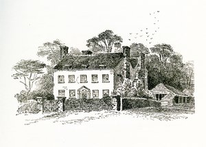 Mrs Snookes hus i Ringmer, Sussex, England, 1733