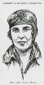 Mrs Victor Bruce, engelsk flygare, racerförare och motorbåtsförare av English School