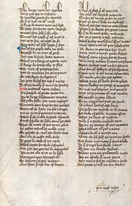 Ms326 f166v, Confessio Amantis av John Gower (penna och bläck på veläng) av English School
