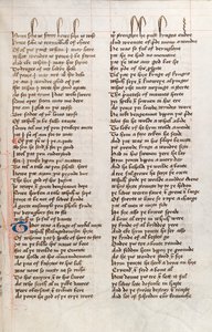Ms326 f25r, Confessio Amantis av John Gower (penna och bläck på veläng) av English School
