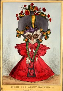 Much Ado About Nothing !!!, 1828 (handfärgad gravyr) av English School