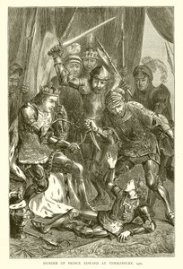 Mordet på prins Edward i Tewkesbury, 1471 av English School