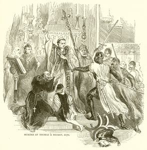 Mordet på Thomas a Becket, 1170 av English School