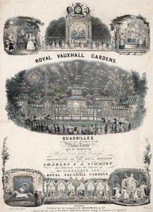 Musikmusik till Royal Vauxhall Gardens Quadrilles av Charles F A Schmidt