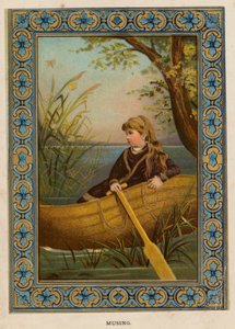 Musing (färg litho) av English School