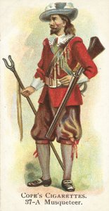 Musquetteer (chromolitho) av English School