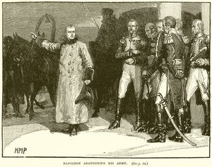 Napoleon överger sin armé av English School