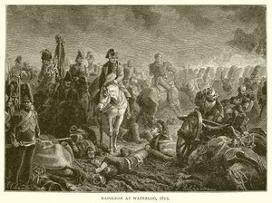 Napoleon i Waterloo, 1815 av English School