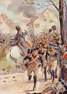 Napoleon vid slaget vid Lutzen av English School