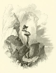 Napoleon i exil (gravyr) av English School