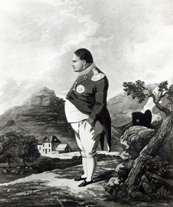 Napoleon på ön St. Helena, 1820 av English School
