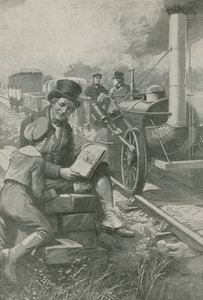 Nasmyth skisserar Stephensons motor av English School