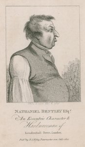 Nathaniel Bentley Esq, en excentrisk karaktär och järnman på Leadenhall Street, London av English School