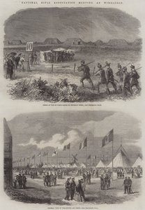 National Rifle Association Meeting i Wimbledon (gravyr) av English School