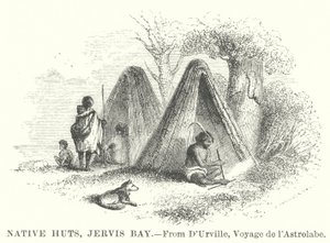 Native Huts, Jervis Bay (gravyr) av English School