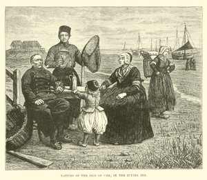 Infödda på Isle of Urk, i Zuider Zee av English School