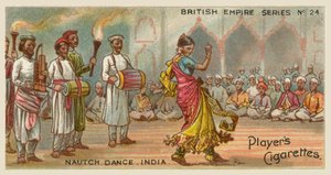 Nautch Dance, Indien (chromolitho) av English School