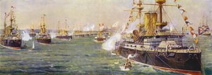 Naval recension på Spithead för drottning Victorias diamantjubileum av English School