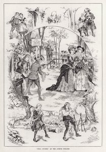 "Nell Gwynne" på Avenue Theatre (gravyr) av English School