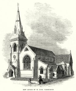 New Church of St Luke, Camden-Road (gravyr) av English School