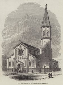 New Church of St Matthias, Bethnal-Green (gravyr) av English School