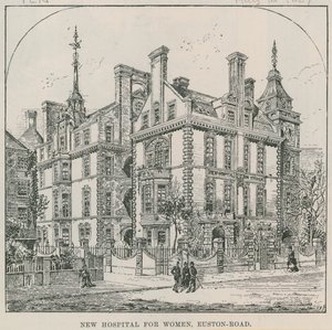 Nytt sjukhus för kvinnor, Euston Road, London av English School