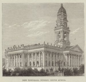 New Townhall, Durban, Sydafrika (gravyr) av English School