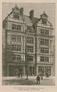 Ny byggnad av Birkbeck Institute, Breams Buildings, Chancery Lane, London av English School
