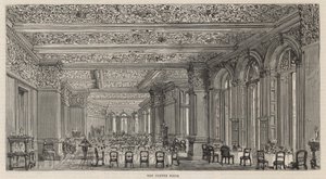 Ny byggnad av Constitutional Club i Northumberland Avenue: Kafferummet av English School