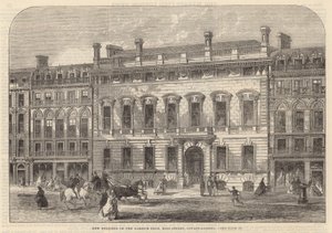 Ny byggnad av Garrick Club, King Street, Covent Garden av English School