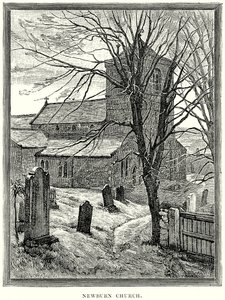 Newburns kyrka (gravyr) av English School