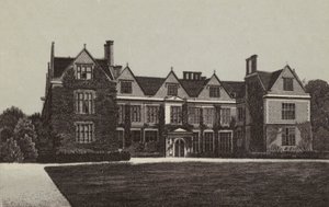 Newbury: Shaw House (litografi) av English School