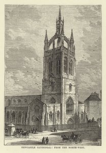 Newcastle Cathedral, från nordväst av English School