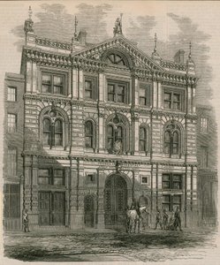 Nyuppförda kontor för Peninsular and Oriental Steam Navigation Company, Leadenhall Street, London av English School