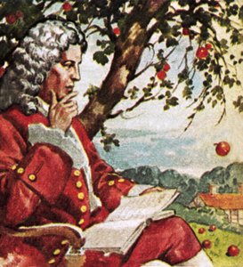 Newton ser æbler falder av English School