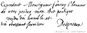 Nicholas Boileau (kallad Despreaux) av English School