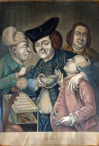 Night Amusements, c.1770 (handfärgad mezzotint) av English School