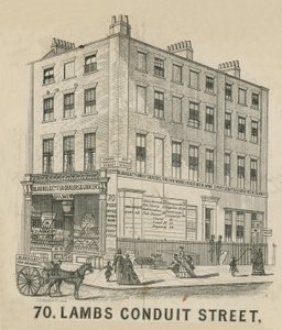 Nr 70 Lambs Conduit Street av English School