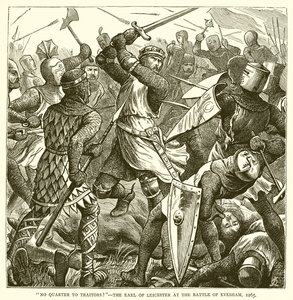 Ingen kvart till förrädare!--jarlen av Leicester vid slaget vid Evesham, 1265