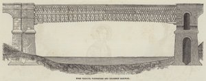 Nore Viaduct, Waterford och Kilkenny Railway (gravyr) av English School