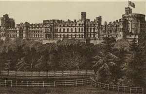 North Front, Windsor Castle (litho) av English School