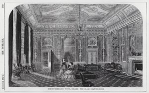 Northumberland House, Strand, Glassalongen (gravyr) av English School
