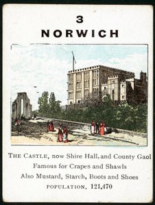 Norwich (färg litho) av English School